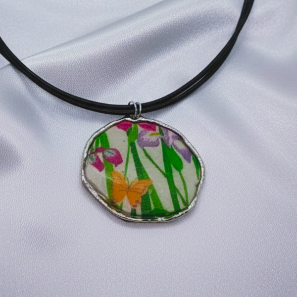 Yellow Butterfly Clay and Resin Choker