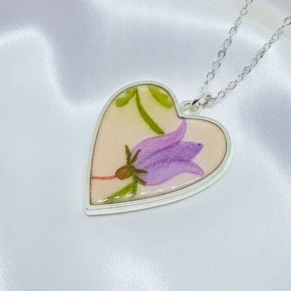 Lilac Flower Clay and Resin Pendant