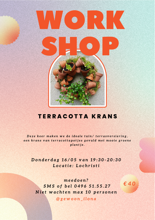 WORKSHOP Terracotta krans