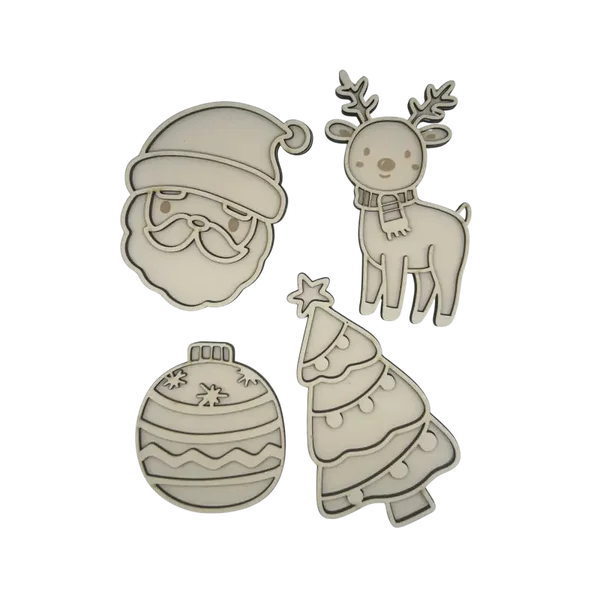 Vulvorm - HOUT - Set 'Kerst'