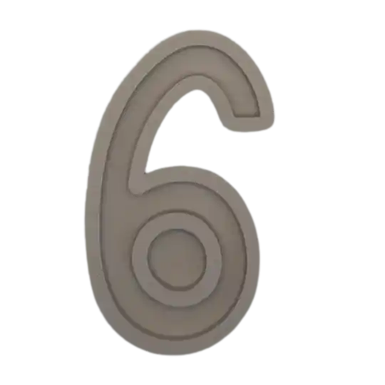 Vulvorm - PLA - Cijfer 6