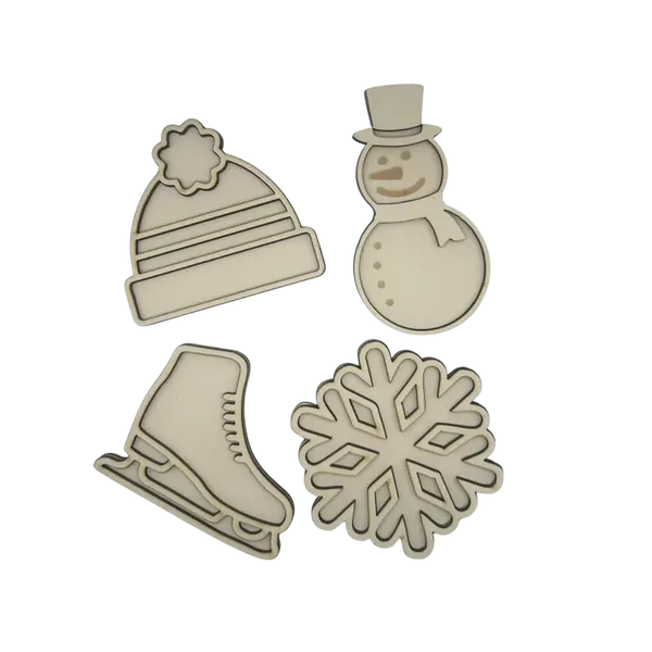 Vulvorm - HOUT - Set 'Winter'