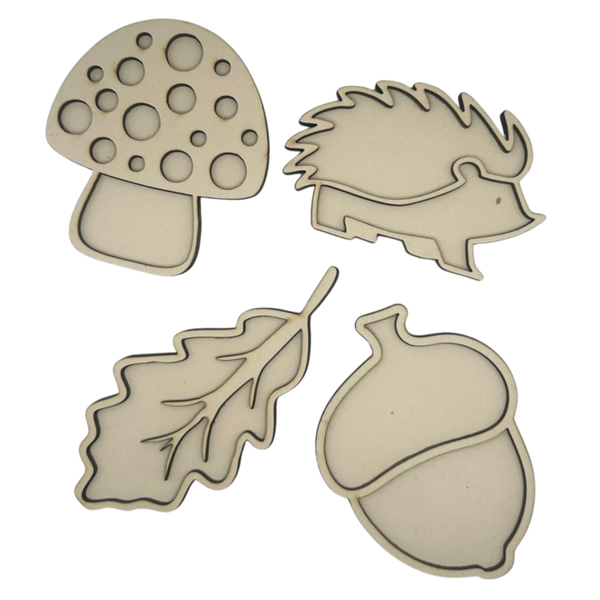 Vulvorm - HOUT - Set 'Herfst'