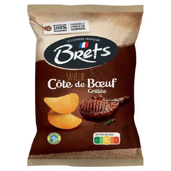 brets chips cote de bœuf grillé