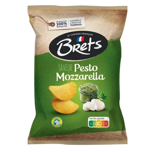 brets chips pesto mozzarella