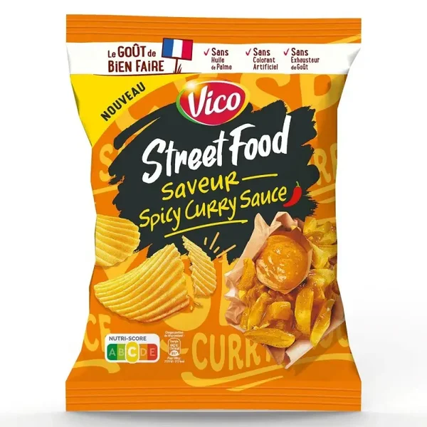Vico chips street food spicy curry