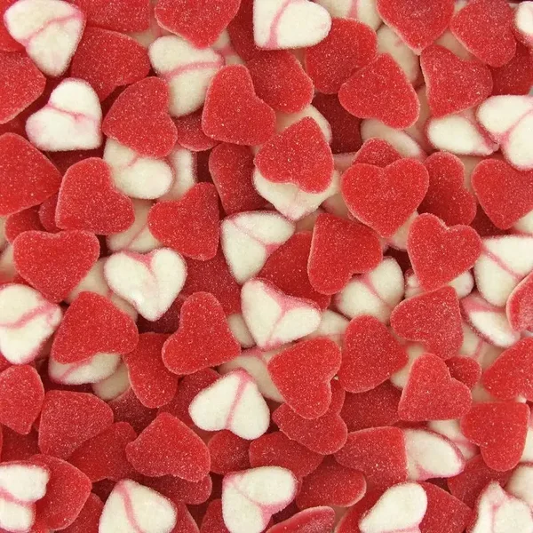 Dulceplus cœur rouge et blanc acide halal
