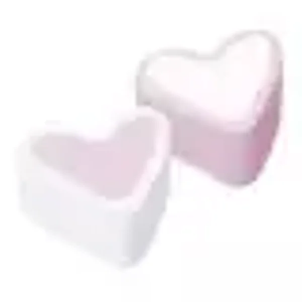 Fini  finitronc coeur rose blanc lot de 10