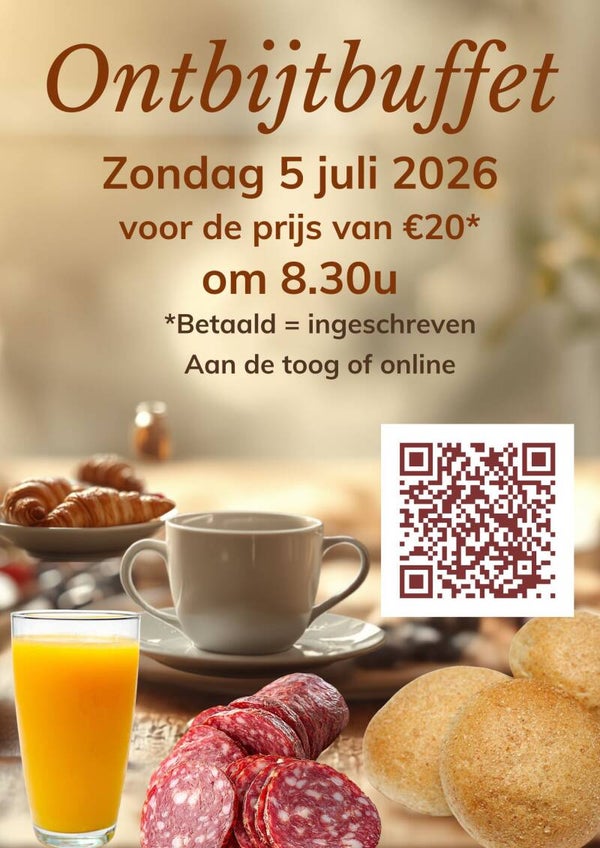 Ontbijtbuffet 5 juli 2026