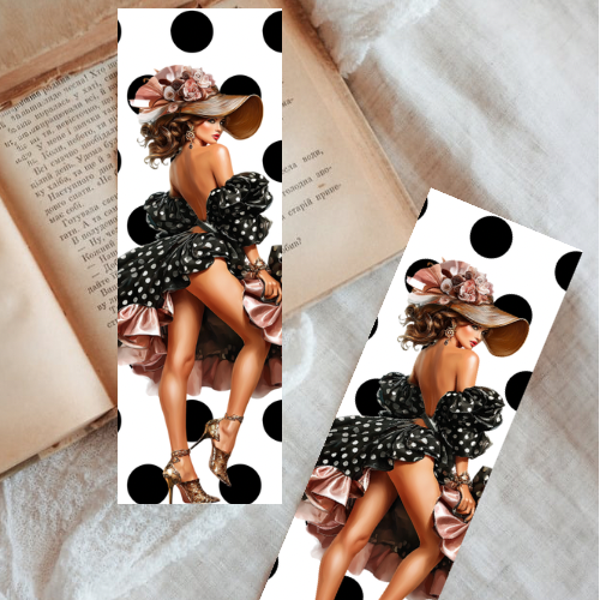 Lady Polka Dot Bookmark