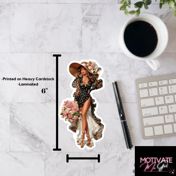 Lady In A Hat With Polka Dots Bookmark
