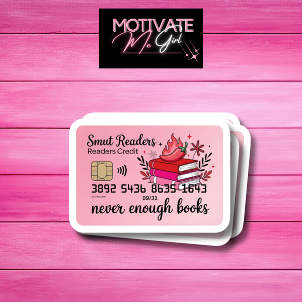 Smut Readers Credit Card Sticker