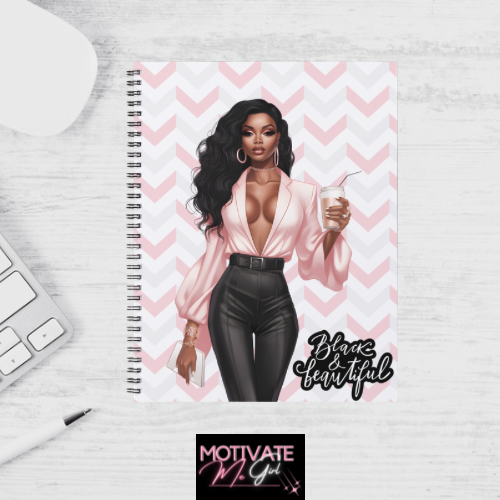 Black and Beautiful Lined Journal