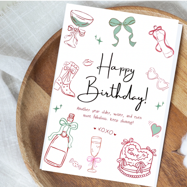 Another Year Older, Wiser Birthday - Card