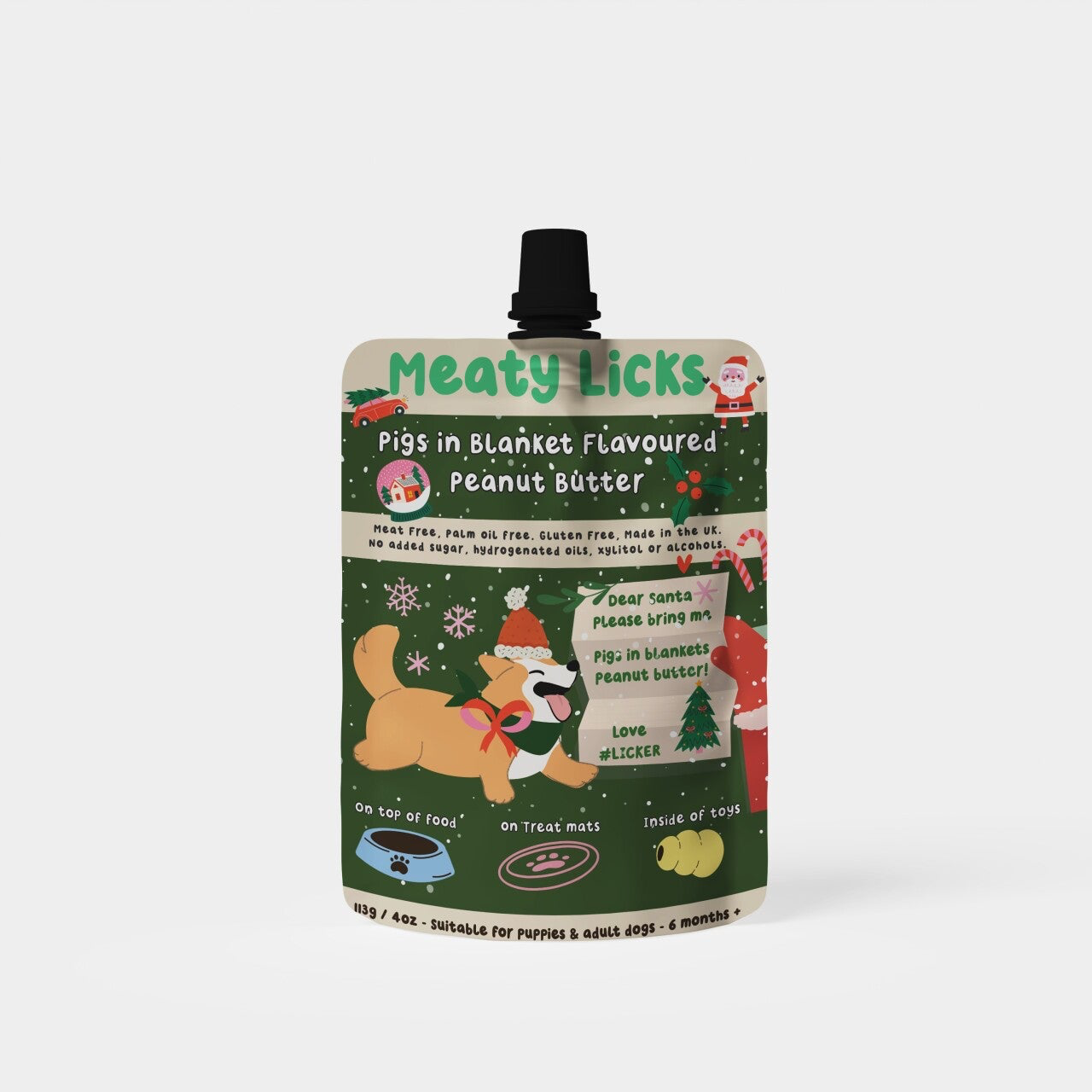 Pigs in Blankets Flavour Peanut Butter for Dogs