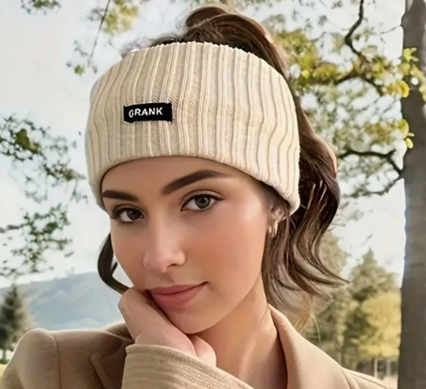Stirnband Beige