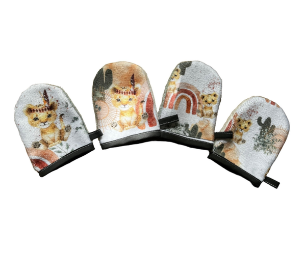 mini gants de toilettes