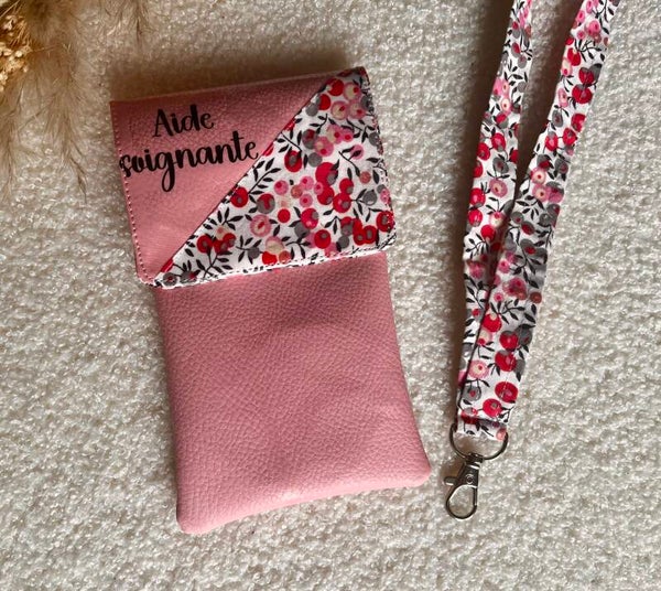 Ensemble pochette soignant(e) avec dragonne pour les clés