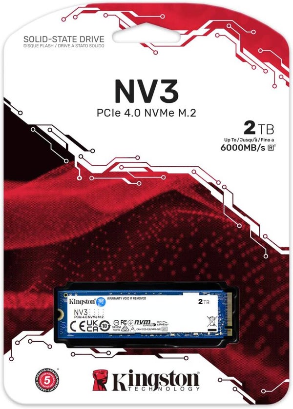 Kingston NV3 2TB SSD – SSD NVMe PCIe 4.0 Haute Performance 2 To