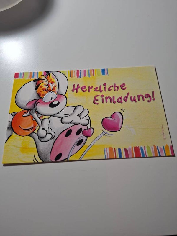 Diddl Einladungskarte