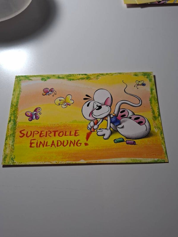 Diddl Einladungskarte