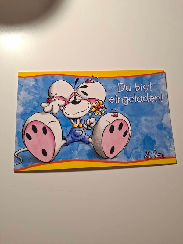 Diddl Einladungskarte