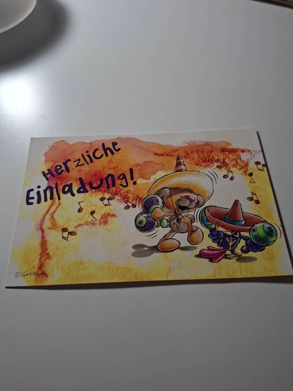 Diddl Einladungskarte