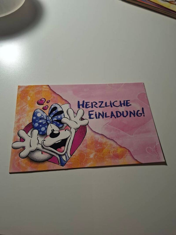 Diddl Einladungskarte