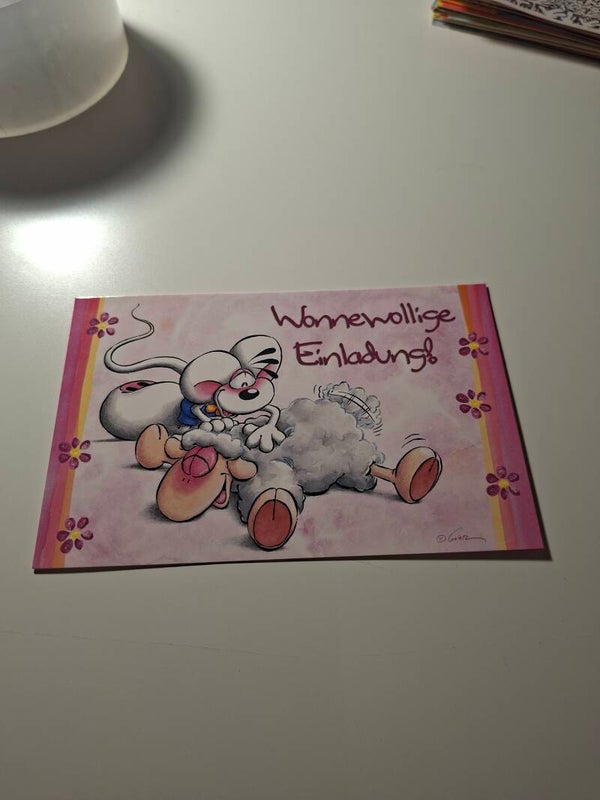 Diddl Einladungskarte