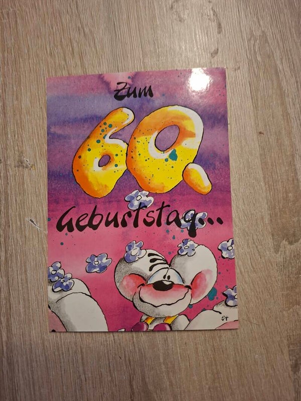 Diddl Geburtstagklapp Postkarte Nr. 54