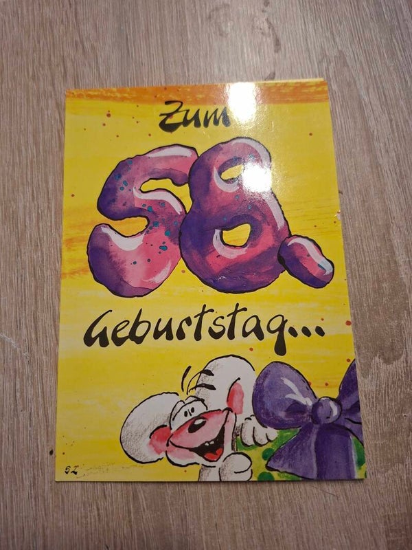 Diddl Geburtstagklapp Postkarte Nr. 52