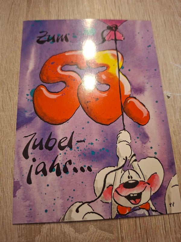 Diddl Geburtstagklapp Postkarte Nr. 47