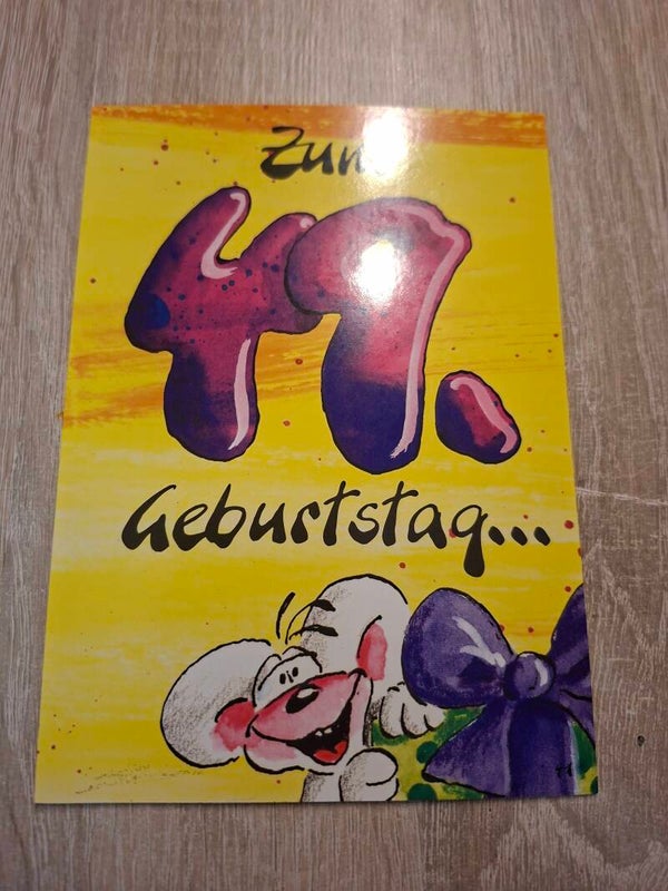 Diddl Geburtstagklapp Postkarte Nr. 41