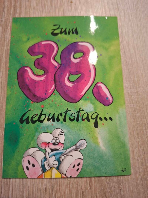 Diddl Geburtstagklapp Postkarte Nr. 29
