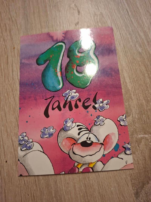 Diddl Geburtstagklapp Postkarte Nr. 5