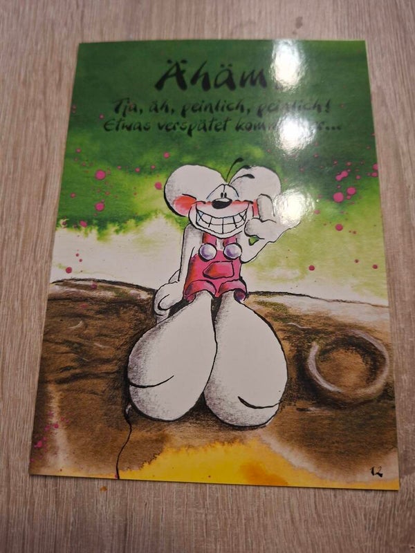 Diddl Geburtstagklapp Postkarte