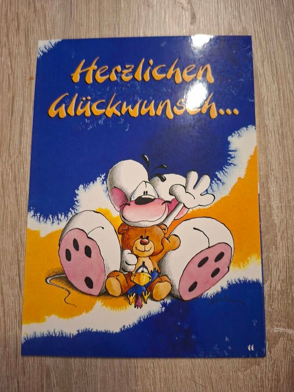 Diddl Geburtstagklapp Postkarte Nr. 11