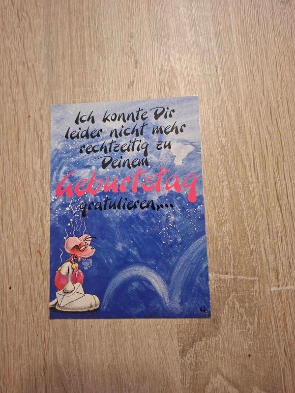 Diddl Geburtstagklapp Postkarte Nr. 13