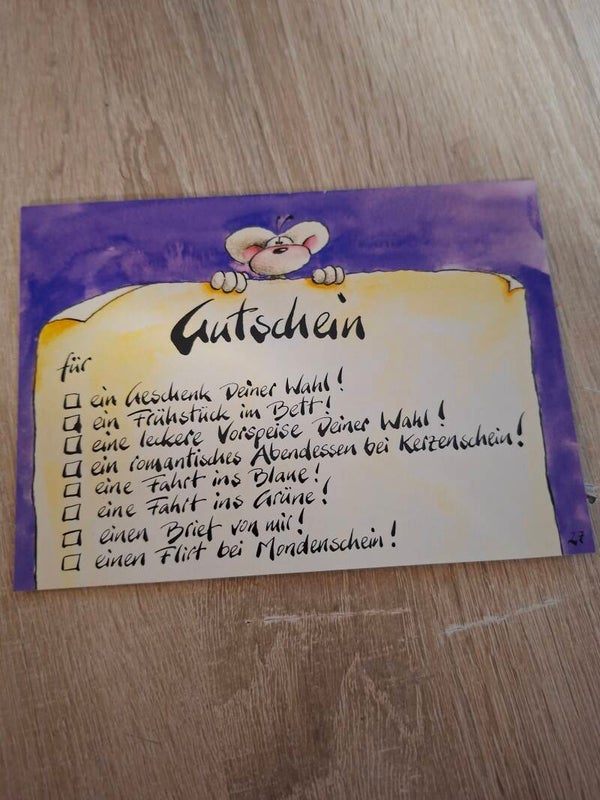 Diddl Spruch klapp Postkarte Nr. 27