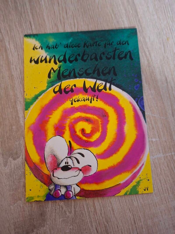 Diddl Spruch klapp Postkarte Nr. 39