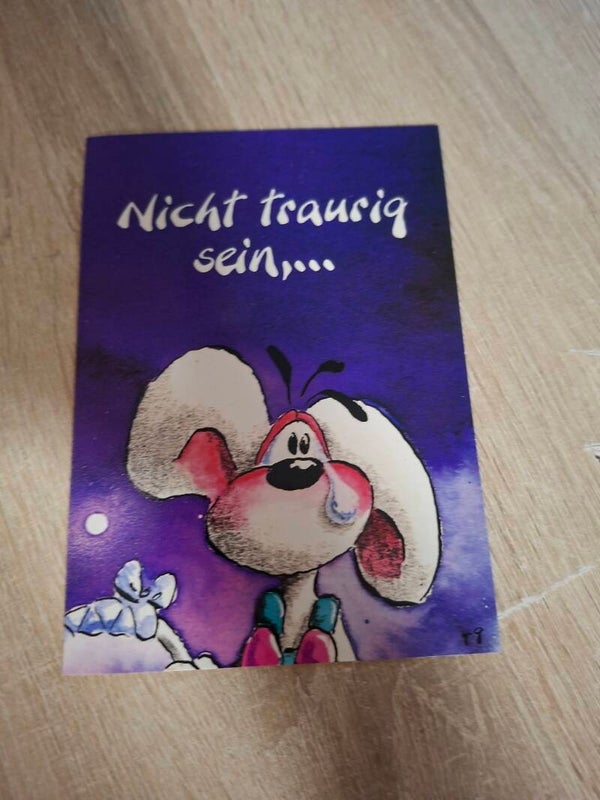 Diddl Spruch klapp Postkarte Nr. 49