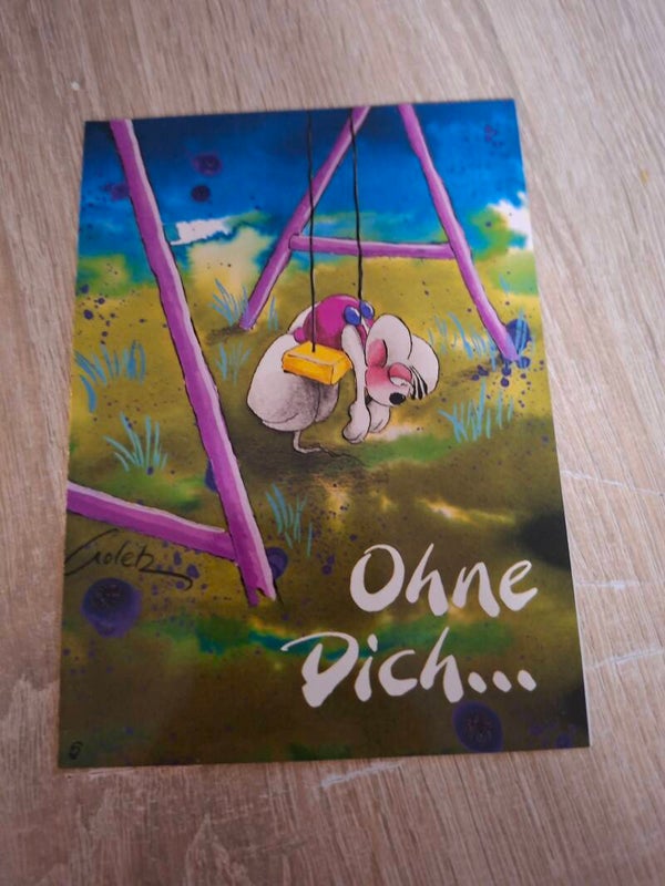 Diddl Spruch klapp Postkarte Nr. 5
