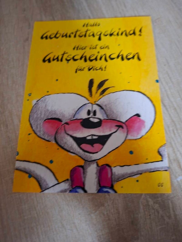Diddl Geburtsklappkarte Nr. 55