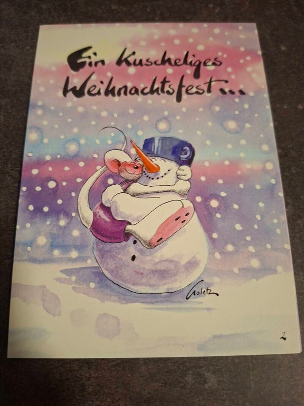 Diddl Weihnacht Klappkarte Nr. 2