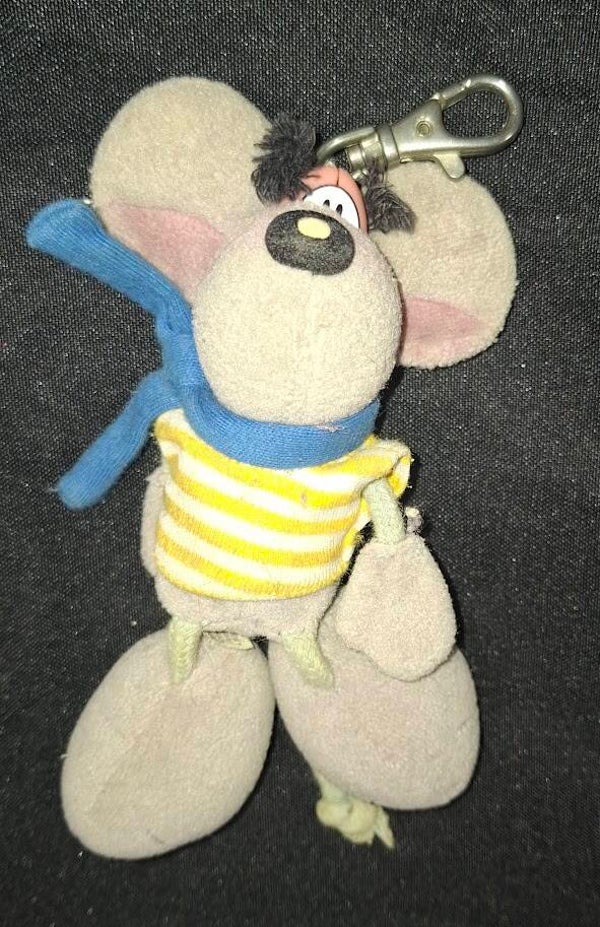 Diddl Maus im gestreiftem Latz