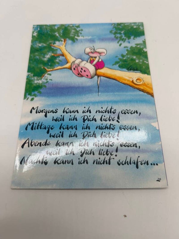 Diddl Spruch Klapppostkarte Nr.20