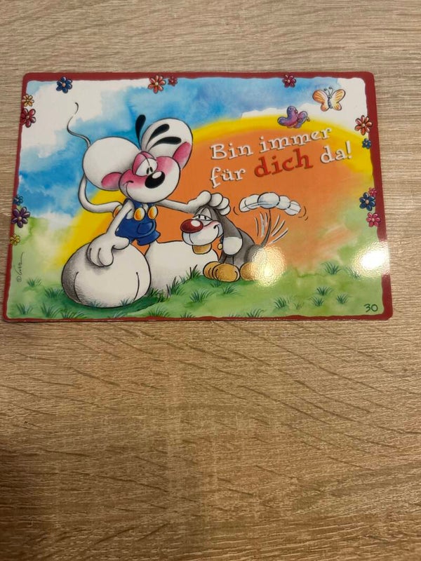 Diddl Gruß / Spruchpostkarte Nr.30