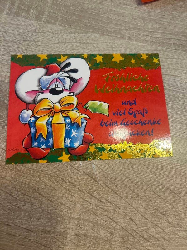 Diddl Weihnachtskarte Nr.1