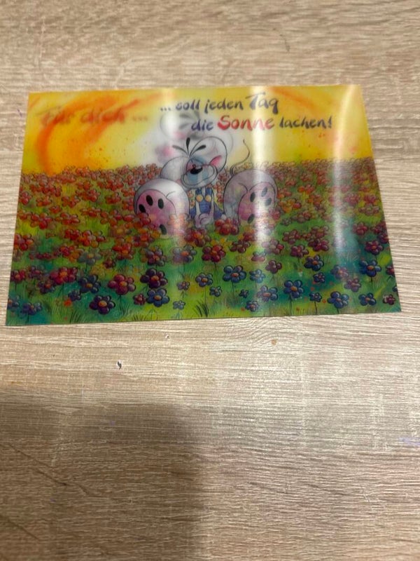 Diddl Wackelbildpostkarte Nr.4b