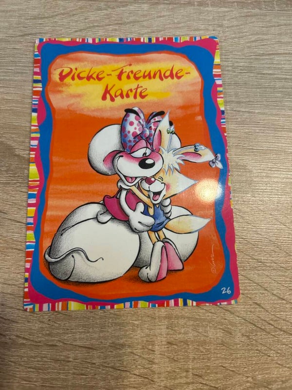 Diddl Gruß / Spruchpostkarte Nr.26